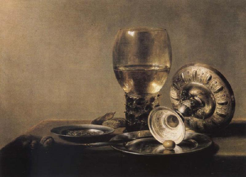 Pieter Claesz Museums national style life with Romer and silver shell